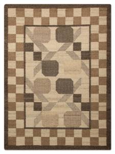 Kelim Modern - 200x140cm Beige - Naturfaser - 140 x 1 x 200 cm