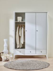 l' armoire Baroque Blanc crème - Blanc - Largeur : 143 cm