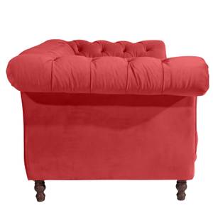 Ivette Sofa 2-Sitzer Rot - Textil - Holz teilmassiv - 200 x 80 x 100 cm