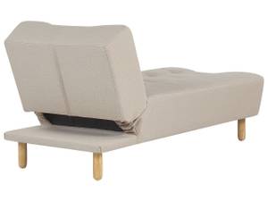 Chaise longue ALSTEN Beige - Crème - Chêne clair