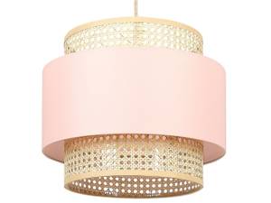 Lampe suspension YUMURI Pêche - Bleu pétrole - Rose foncé