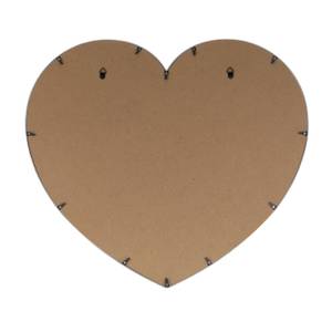 Herz Bilderrahmen für 11 Bilder Weiß - Holzwerkstoff - Kunststoff - 53 x 47 x 2 cm