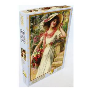 Puzzle Emile Vernon Blumengarten Papier - 28 x 6 x 37 cm