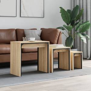 Couchtische 3er Set D749 Braun - Holzwerkstoff - 35 x 56 x 60 cm