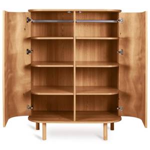 Kleiderschrank Yume Natural Ash Braun - Holzwerkstoff - 100 x 140 x 55 cm