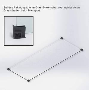 Duschwand Walk In Klarglas GWALAS Breite: 120 cm