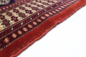 Turkaman Teppich - 186 x 139 cm - rot Rot - Kunststoff - 139 x 1 x 186 cm