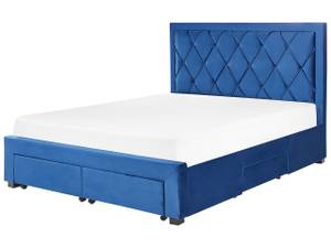 Doppelbett LIEVIN Blau - Marineblau - Breite: 165 cm