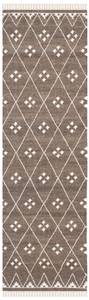 Innenteppich Sumner NATURAL KILIM Braun - Grau - Textil - 70 x 1 x 245 cm