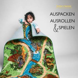 Dino Kinderteppich 95x133cm Textil - 95 x 1 x 133 cm