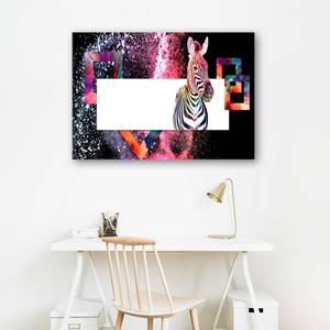 Bilder Zebra Tier für Kinder Abstrakt 120 x 80 cm