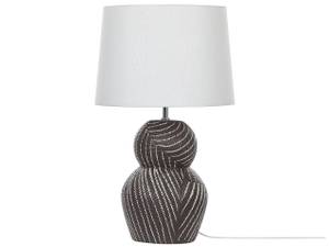 Lampe de table GUAPORE Noir - Blanc - Céramique - 38 x 63 x 38 cm