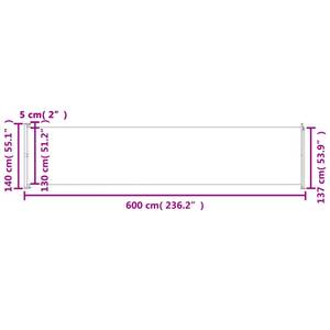 Seitenmarkise 3005012 Rot