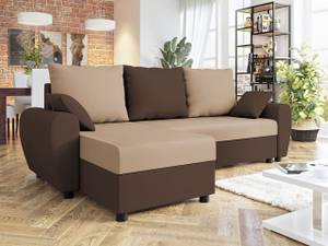 Ecksofa Fiona Beige - Braun