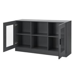 Sideboard Spøttrup mit Glastür Dunkelgrau