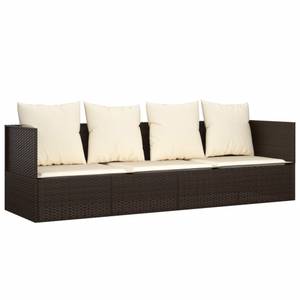 Outdoor Loungebett 3028900 Braun - Creme