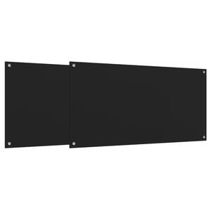 Küchenrückwand 298279 (2er Set) Schwarz - 50 x 80 cm