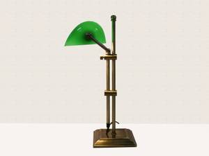 Tischleuchte Bankerslamp Jack Green Grün - Metall - 23 x 53 x 24 cm