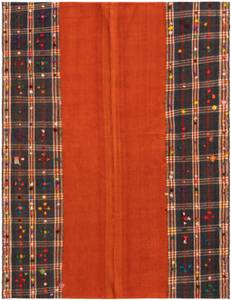 Tapis Jajim CXXXVI Orange - Textile - 124 x 1 x 164 cm