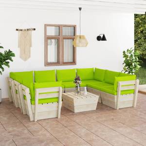 Mobilier de jardin (lot de 9) 3016490-21 Vert - Vert clair