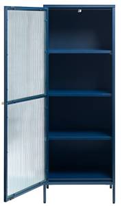 Vitrine Bronco Bleu - Métal - 58 x 160 x 41 cm