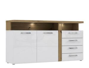 Wohnzimmer Talena 20 (6-teilig) mit LED Weiß - Holzwerkstoff - 494 x 196 x 54 cm