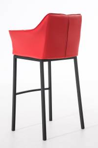 Tabouret de bar Damaso Rouge - Noir