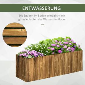 Hochbeet 845-108 Braun - Holzwerkstoff - 40 x 40 x 120 cm