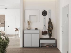 Garderobe-Set Simply I Grau