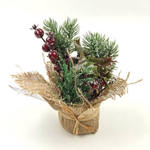 Weihnachtsschmuck Winterwald, H. 16 cm Kunststoff - 10 x 16 x 10 cm