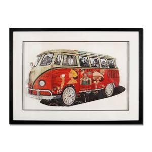 3D-Collage-Bild Volkswagen Van Vintage 1 Papier - 70 x 50 x 3 cm