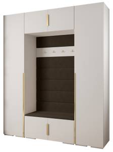 Garderobe Inova 1 Z13 Braun - Gold - Weiß - Gold