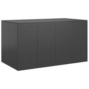 Kissenbox Schwarz - Metall - Polyrattan - 194 x 103 x 194 cm