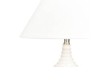 Lampe de table CELESTE Beige - Blanc - Céramique - 34 x 56 x 23 cm