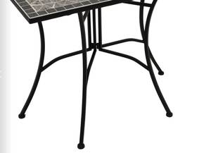 Wandtisch SIENA Schwarz - Grau - Keramik - Metall - Stein - 90 x 75 x 45 cm