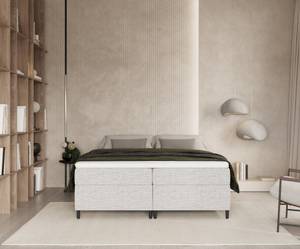 Boxspringbett Araya I Taschenfederkern Grau - Breite: 140 cm