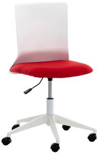 Chaise de bureau Apolda Rouge - Textile