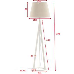 Stehlampe Kona Beige