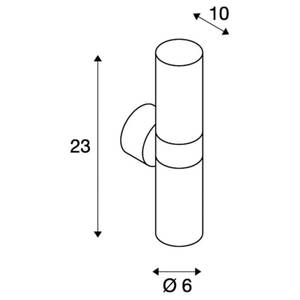 Wandleuchte Astina Aluminium