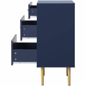 Sideboard Aphrodite Ⅸ Blau - Holzwerkstoff - Metall - 48 x 20 x 95 cm