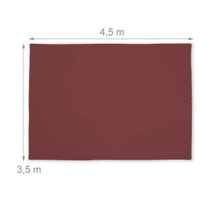 Sonnensegel bordeaux rechteckig 450 x 350 cm