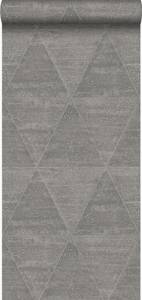 Tapete verwitterte Metalldreiecke 7168 Graumetallic - Silber