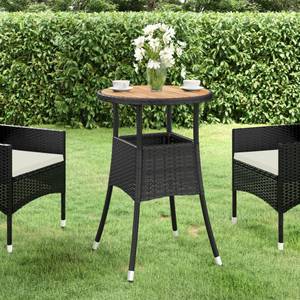 Gartentisch 3011351 Schwarz - Massivholz - Holzart/Dekor - 60 x 75 x 60 cm