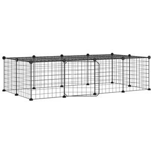 Haustierkäfig 3114055 Schwarz - Metall - 140 x 35 x 70 cm