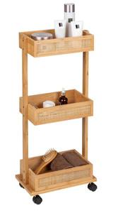 Badregal ALLEGRE BAMBOO, mobil Braun - Bambus - 19 x 72 x 32 cm