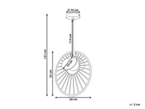 Pendelleuchten BARGO Braun - Gold - Metall - 20 x 151 x 10 cm