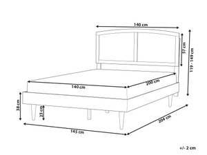 Doppelbett VARZY Breite: 145 cm