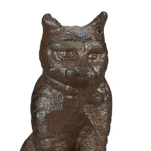 Türstopper Katze Braun - Metall - 15 x 11 x 4 cm