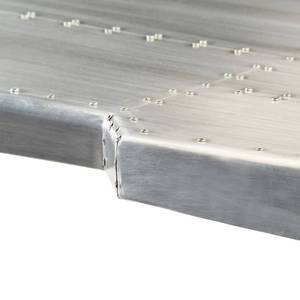 Schreibtisch Silber - Massivholz - Holzart/Dekor - 120 x 76 x 120 cm