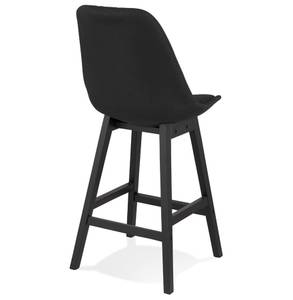 Tabouret De Bar TERESA Noir - Chêne foncé